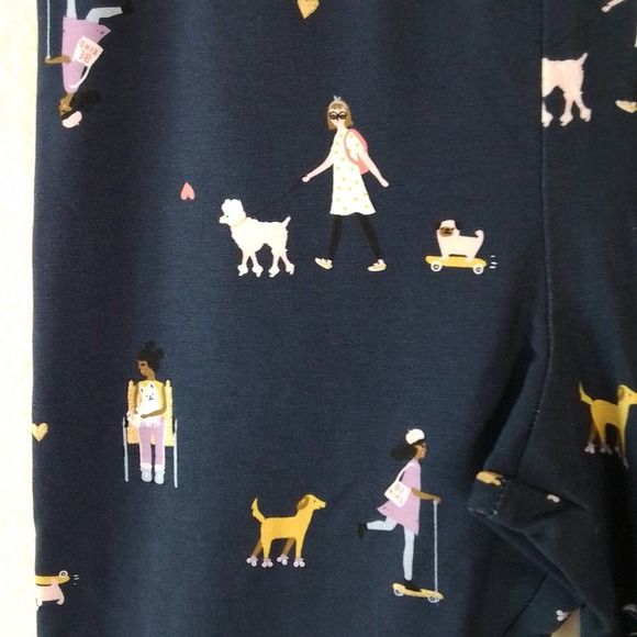 Carter's Cotton Blend Leggings Size 10 Navy "Be Kind" Graphic - Picture 5 of 11